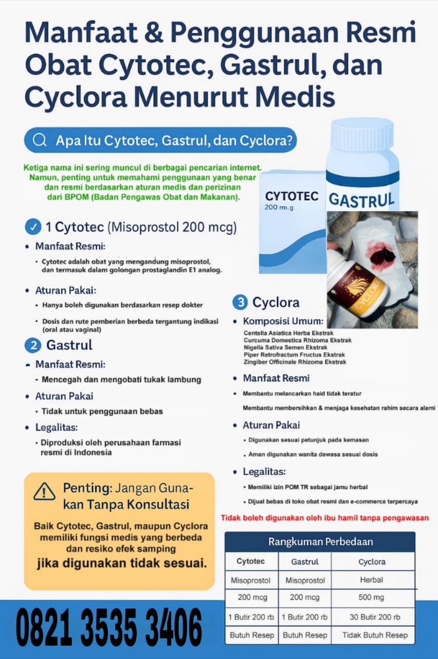Cara Menggugurkan Kandungan dan Obat Penggugur Kandungan Cyclora Cytotec dan Gastrul